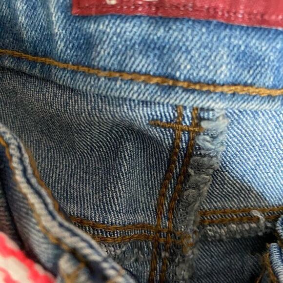 Shorts Girls Arizona Jean Company Midi Cuffed Denim pockets pink belt 12 NWT
C - Picture 5 of 9